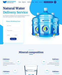 Theme WordPress công ty nước tinh khiết đóng chai