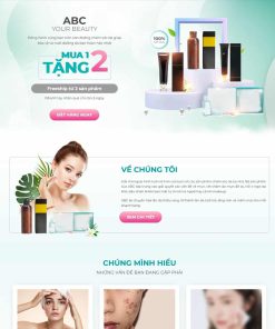 Theme WordPress Landing page mỹ phẩm