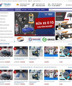 Theme WordPress bán thiết bị rửa xe ô tô