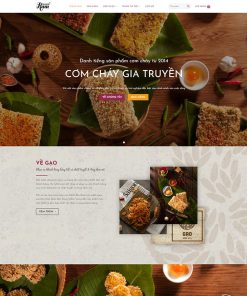 Theme WordPress bán cơm cháy gia truyền