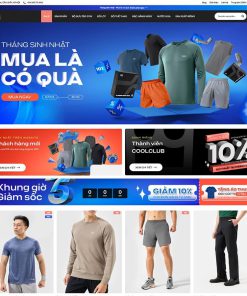 Theme WordPress bán quần áo giống Coolmate