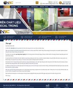 Theme WordPress dịch vụ thi công dán decal