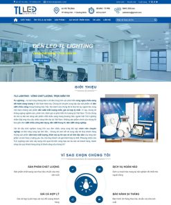 Theme WordPress công ty sản xuất đèn Led