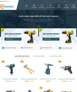 Theme WordPress bán dụng cụ cơ khí 02