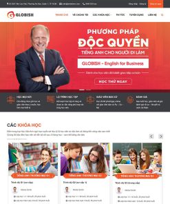 Theme WordPress trung tâm học tiếng anh 02