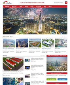 Theme WordPress giới thiệu công ty xây dựng