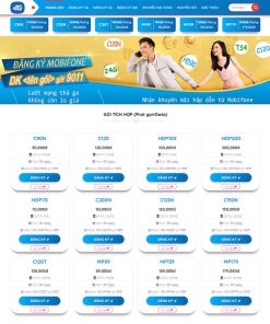 Theme WordPress bán gói cước điện thoại