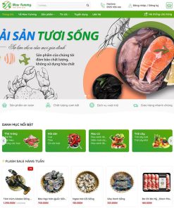Theme WordPress bán hải sản 04