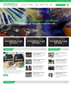 Theme WordPress dịch vụ hàn cáp quang