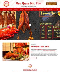 Theme WordPress cửa hàng bán heo quay