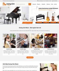 Theme WordPress đào tạo học đàn