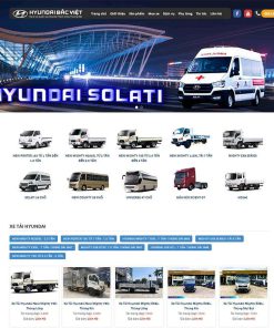 Theme WordPress bán ô tô Hyundai