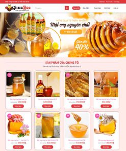 Theme WordPress bán mật ong 01