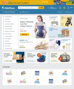 Theme WordPress Elementor bán sản phẩm mẹ và bé 04