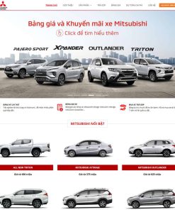 Theme WordPress bán ô tô Misubishi