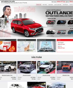 Theme WordPress bán ô tô Misubishi 02