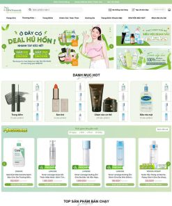 Theme WordPress mỹ phẩm 24