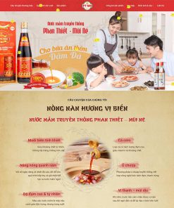 Theme WordPress bán nước mắm, nước tương