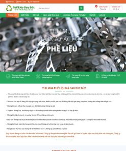 Theme WordPress thu mua đồng nát, phế liệu