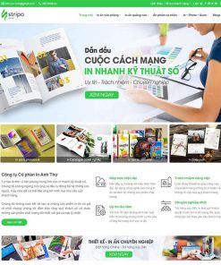 Theme WordPress dịch vụ in ấn, thiết kế 04