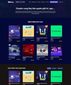 Theme WordPress bán tài khoản Premium, key bản quyền
