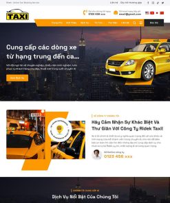 Theme WordPress dịch vụ thuê xe taxi 06