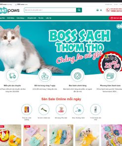 Theme WordPress bán đồ chơi, thực phẩm thú cưng 02