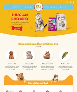 Theme WordPress bán đồ chơi, thực phẩm thú cưng 03