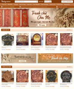 Theme WordPress bán tranh gỗ