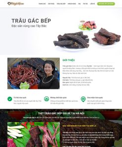 Theme WordPress thịt trâu gác bếp, bò một nắng