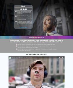 Theme WordPress giới thiệu bán sản phẩm sách nói USB