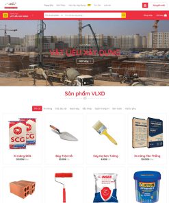 Theme WordPress bán vật liệu xây dựng